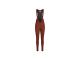 PAS WOMES'S MECHANISM DEEP WINTER LONG BIBS - MAHOGANY